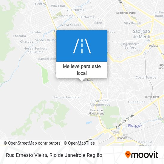 Rua Ernesto Vieira mapa