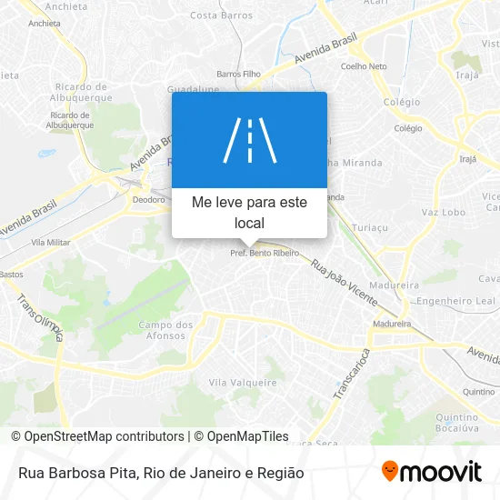 Rua Barbosa Pita mapa