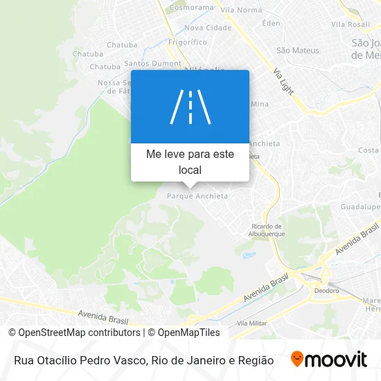 Rua Otacílio Pedro Vasco mapa