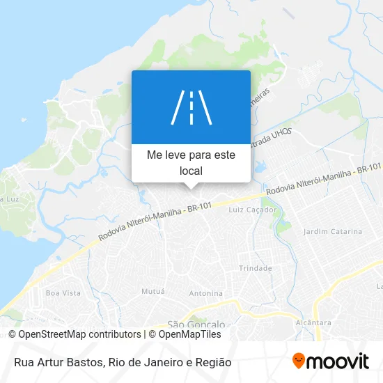 Rua Artur Bastos mapa