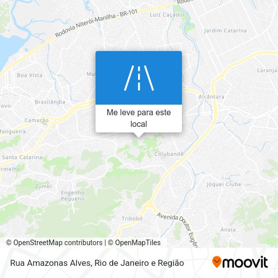 Rua Amazonas Alves mapa
