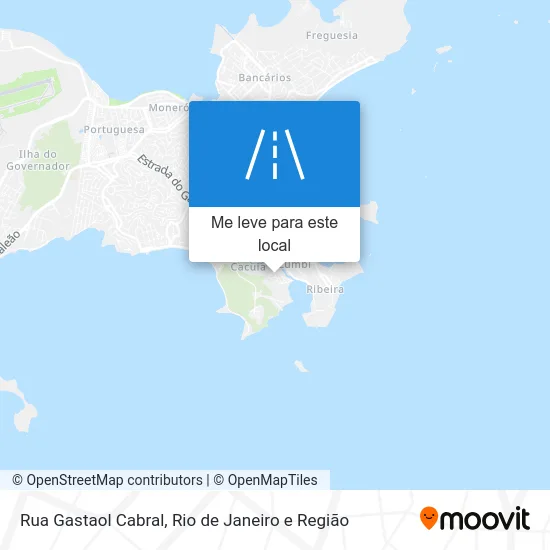 Rua Gastaol Cabral mapa