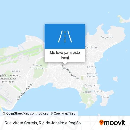 Rua Virato Correia mapa