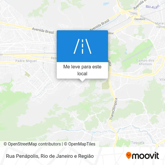 Rua Penápolis mapa