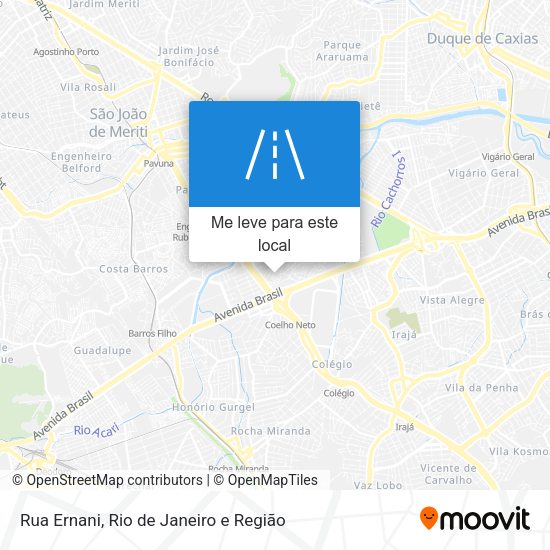 Rua Ernani mapa