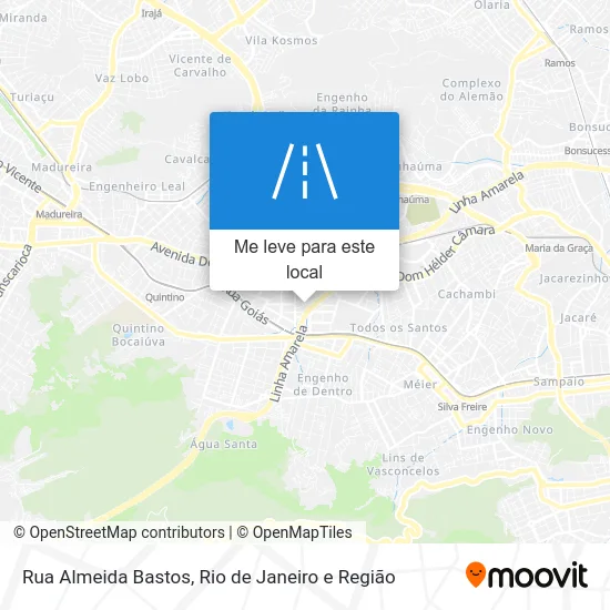 Rua Almeida Bastos mapa