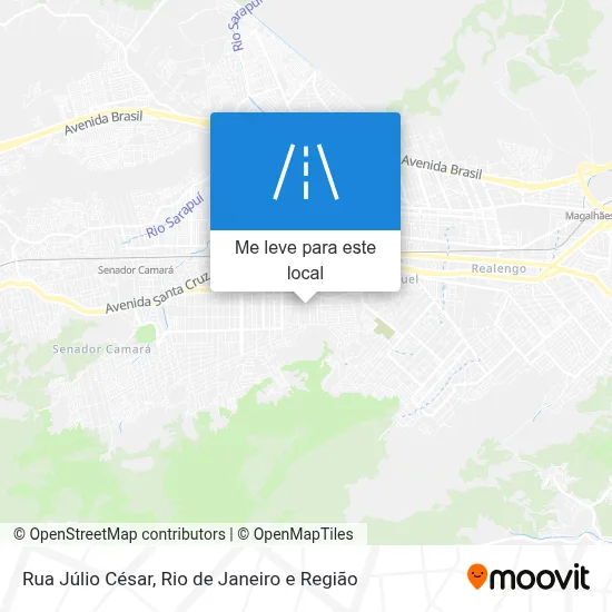 Rua Júlio César mapa