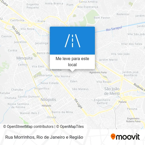 Rua Morrinhos mapa