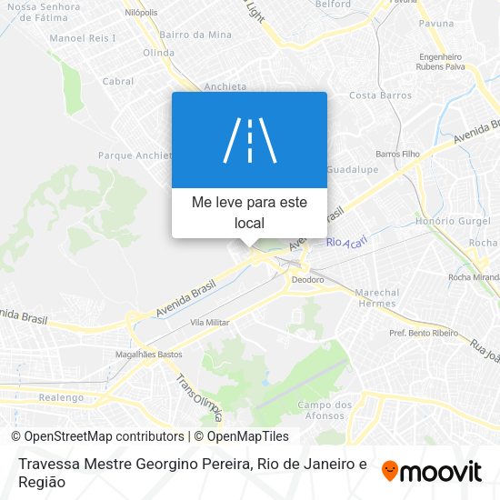 Travessa Mestre Georgino Pereira mapa