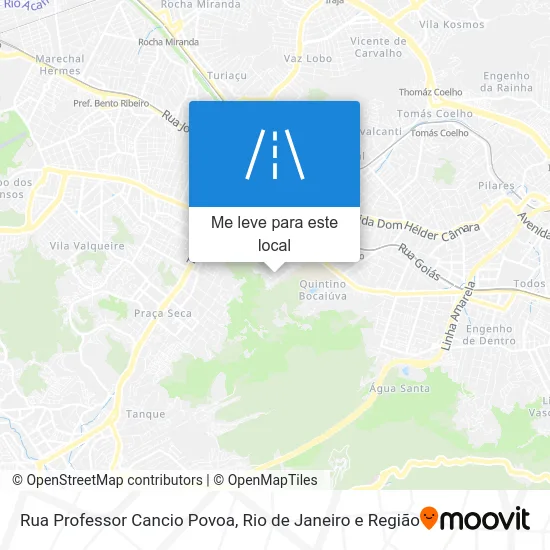 Rua Professor Cancio Povoa mapa