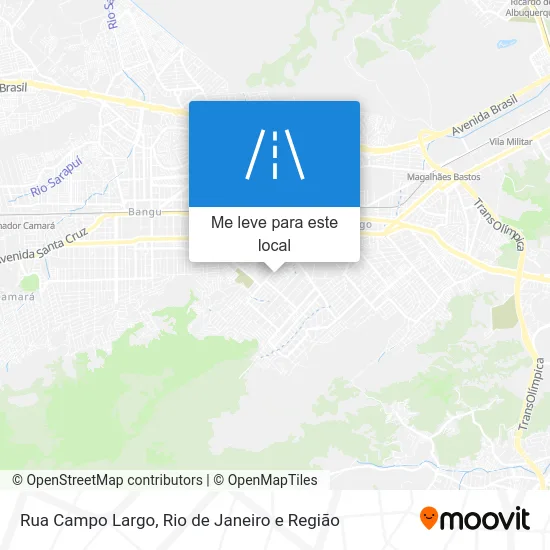 Rua Campo Largo mapa