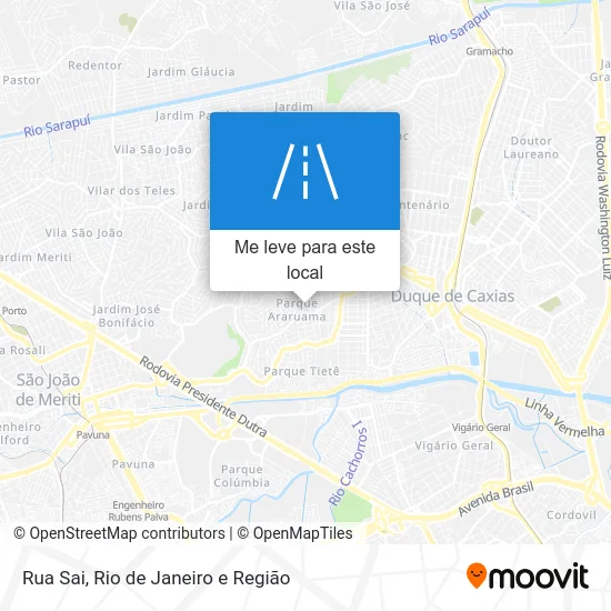 Rua Sai mapa