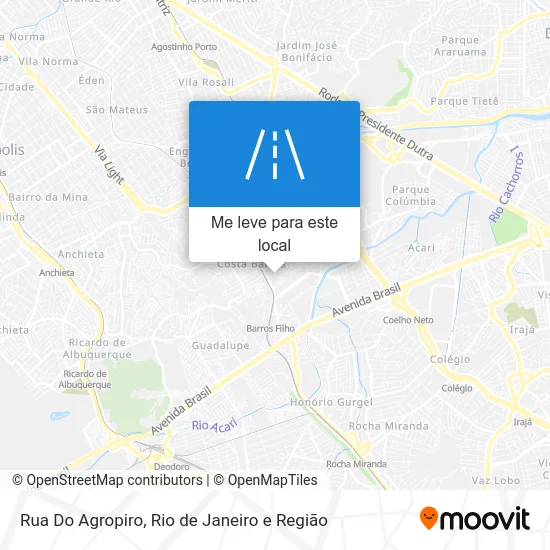 Rua Do Agropiro mapa