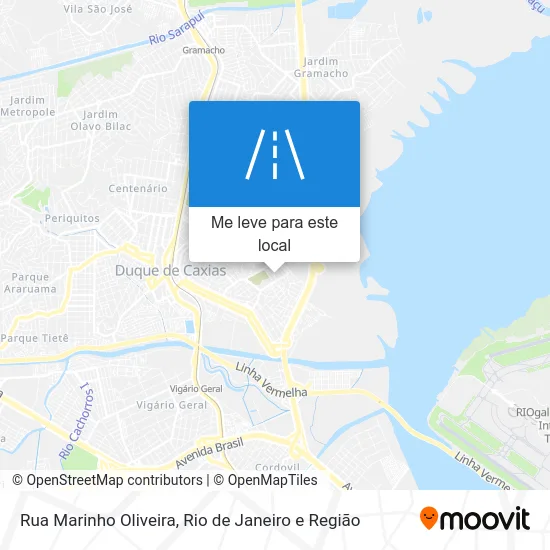 Rua Marinho Oliveira mapa