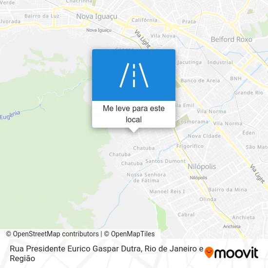 Rua Presidente Eurico Gaspar Dutra mapa
