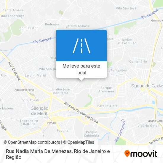 Rua Nadia Maria De Menezes mapa