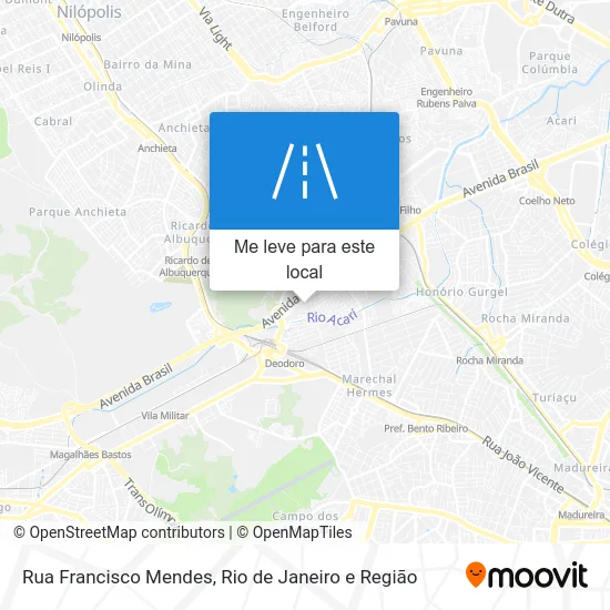 Rua Francisco Mendes mapa