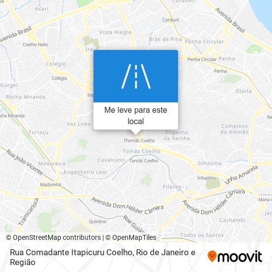 Rua Comadante Itapicuru Coelho mapa