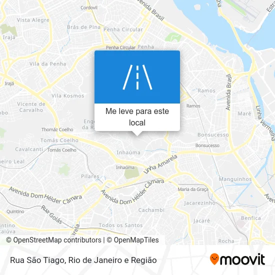 Rua São Tiago mapa