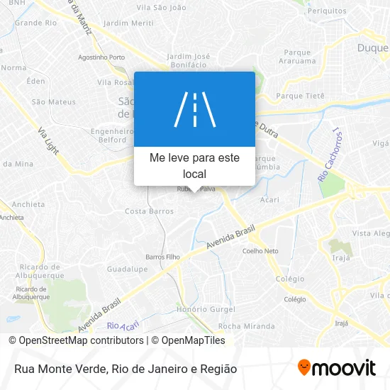 Rua Monte Verde mapa