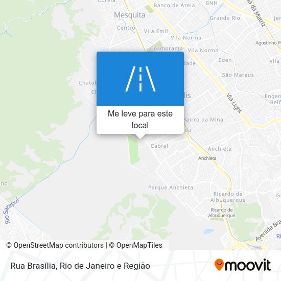 Rua Brasília mapa