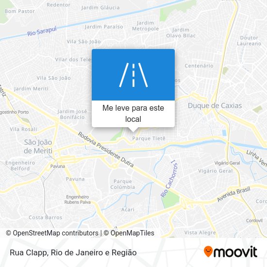 Rua Clapp mapa