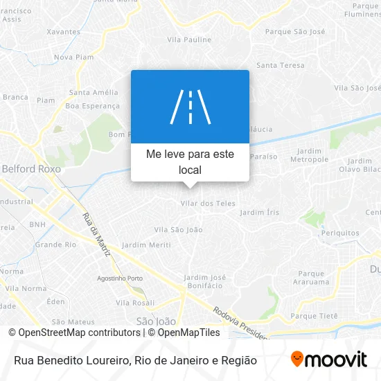 Rua Benedito Loureiro mapa
