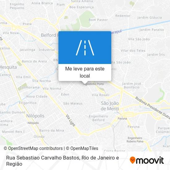 Rua Sebastiao Carvalho Bastos mapa