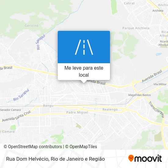 Rua Dom Helvécio mapa