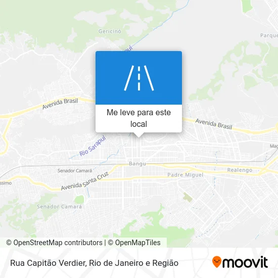 Rua Capitão Verdier mapa