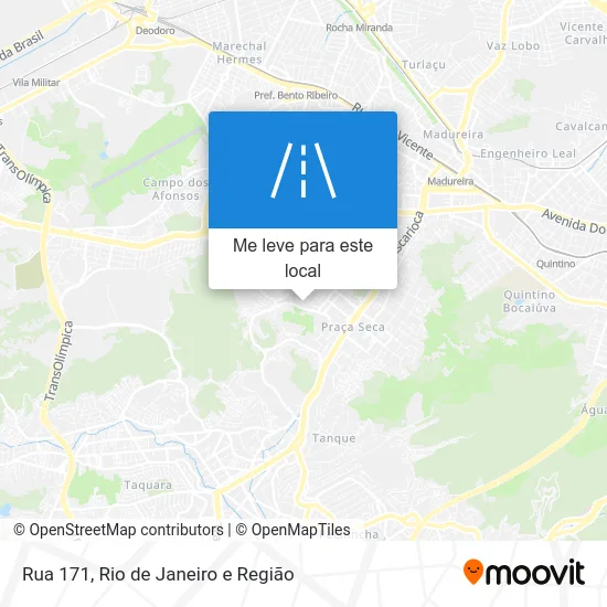 Rua 171 mapa
