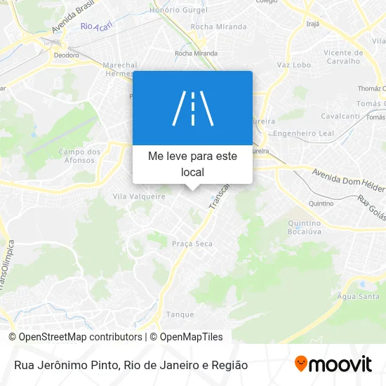 Rua Jerônimo Pinto mapa