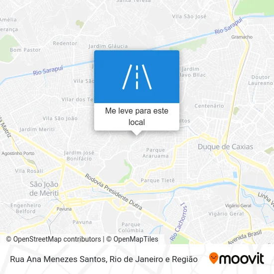 Rua Ana Menezes Santos mapa