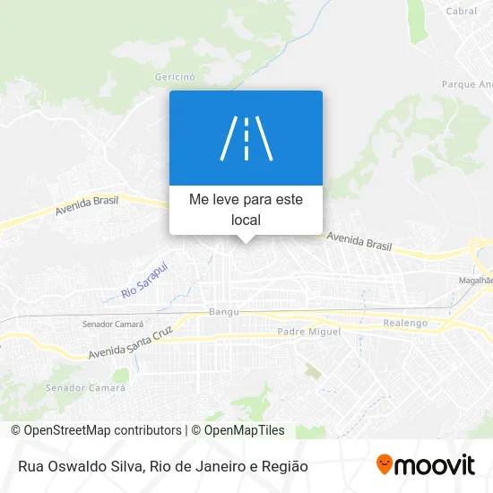 Rua Oswaldo Silva mapa