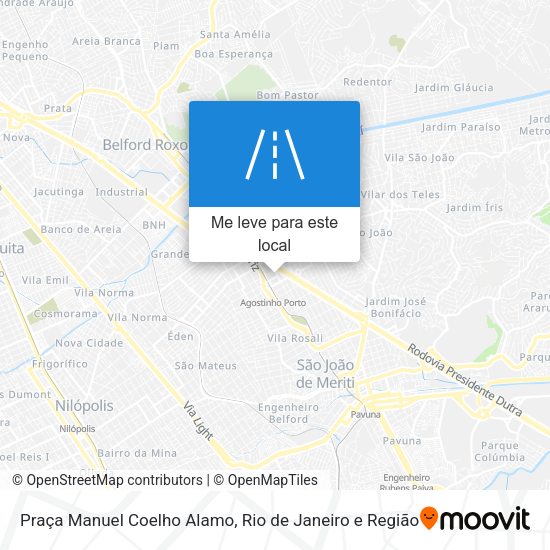 Praça Manuel Coelho Alamo mapa