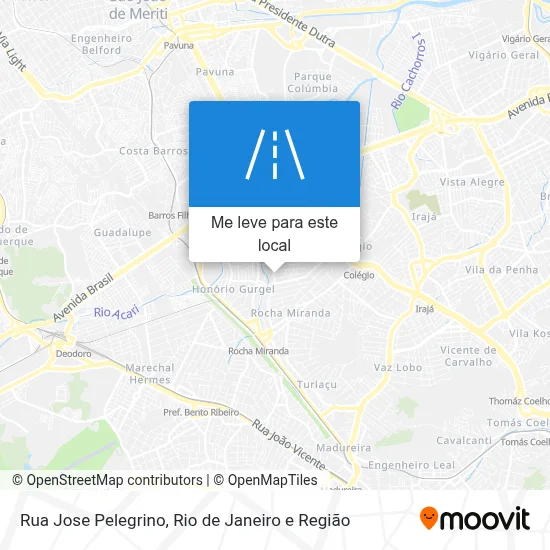 Rua Jose Pelegrino mapa