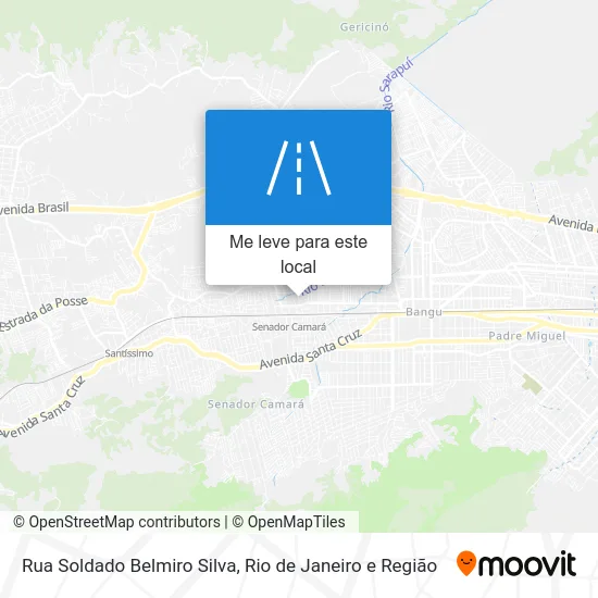 Rua Soldado Belmiro Silva mapa
