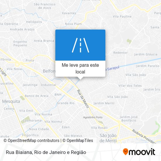 Rua Biaiana mapa
