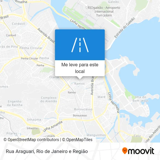 Rua Araguari mapa