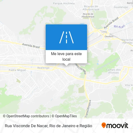 Rua Visconde De Nacar mapa