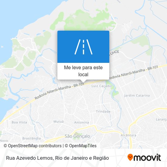 Rua Azevedo Lemos mapa