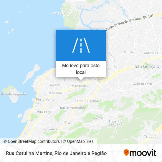 Rua Catulina Martins mapa