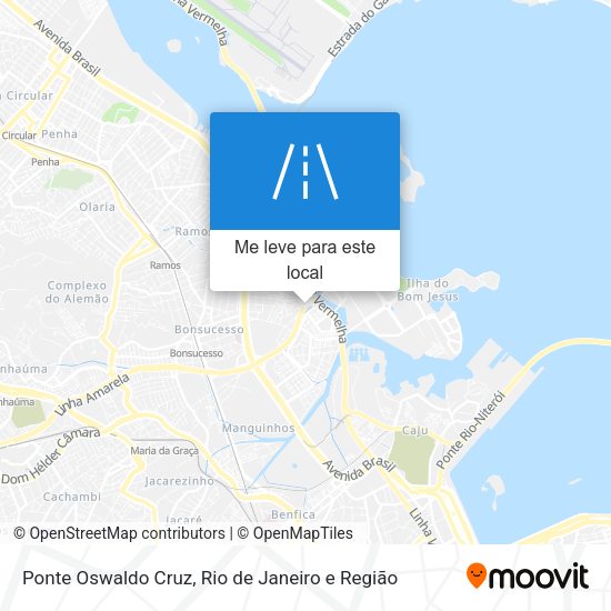 Ponte Oswaldo Cruz mapa