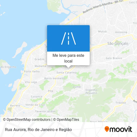 Rua Aurora mapa