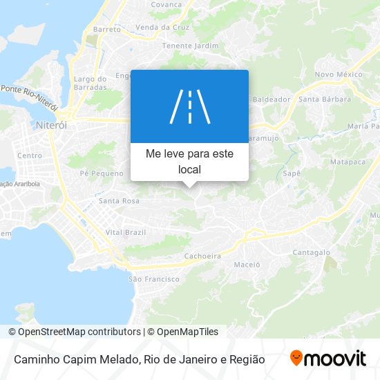 Caminho Capim Melado mapa