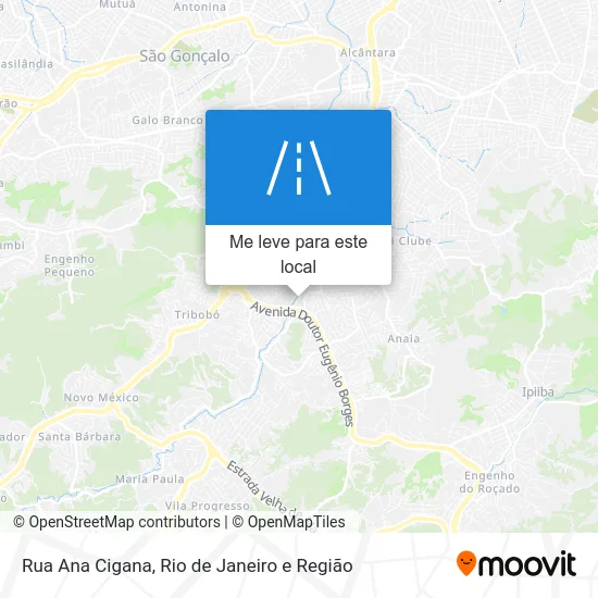 Rua Ana Cigana mapa