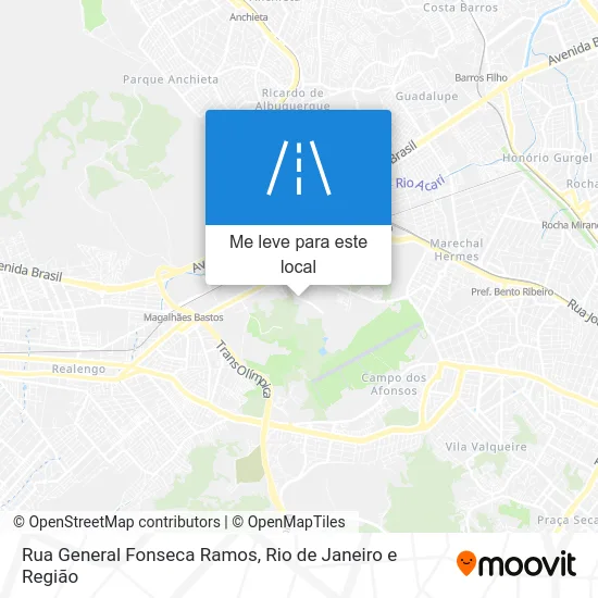 Rua General Fonseca Ramos mapa