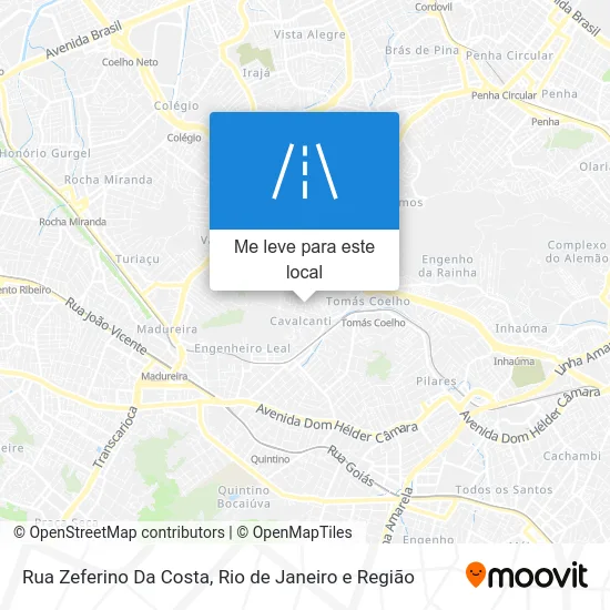 Rua Zeferino Da Costa mapa
