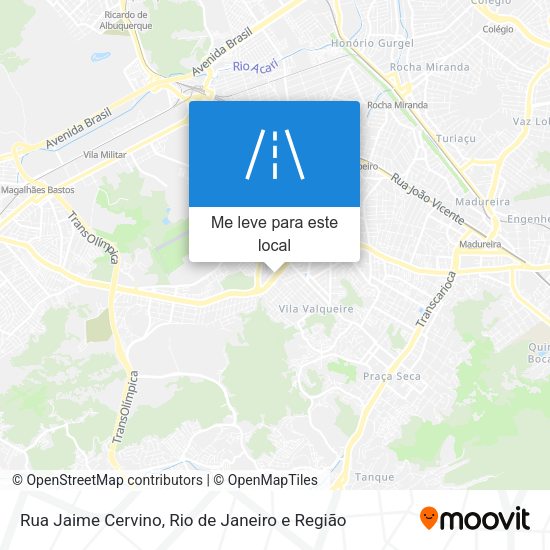 Rua Jaime Cervino mapa