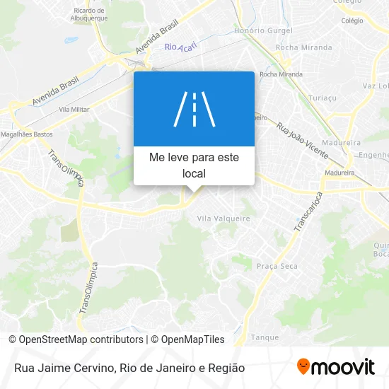 Rua Jaime Cervino mapa
